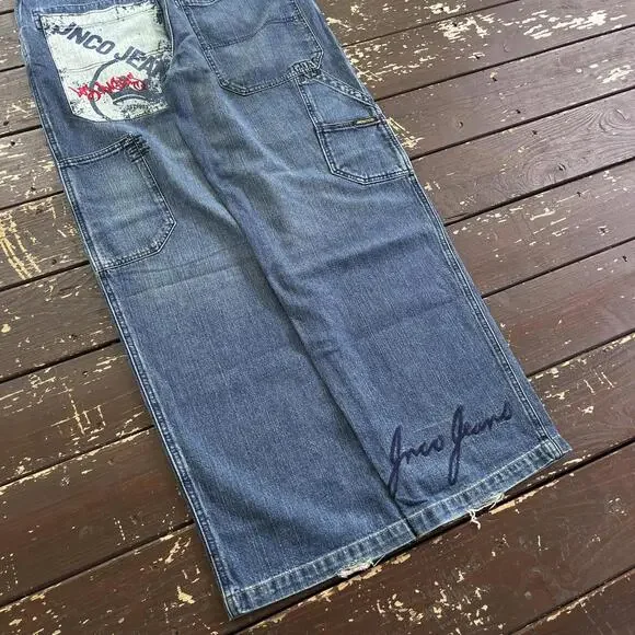 (36x34) Vintage 90s Y2K JNCO Jeans Urbanomiks Baggy Skater - Picture 8 of 8